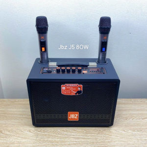 Loa kéo bluetooth JBZ J5 kèm 2. micro karaoke không dây công suất 80W