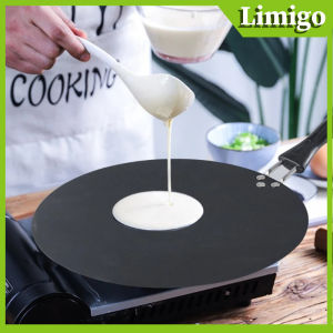 【Original+In Stock】High Quality 30cm Kitchen Griddle Pan Non-stick Grill Cast Iron Omelet Crepe Round Tawa Chapati Pan Rotti Tava Heavy Duty Cookware