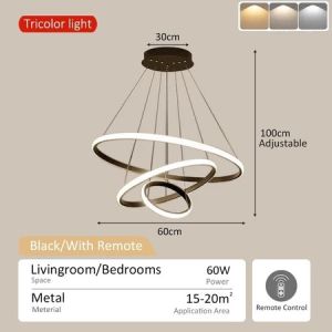 Y&C Nordic Led Lamp Living Dining Room Light Modern Chandelier Stair Lighting Ceiling Lights Drop Lamps