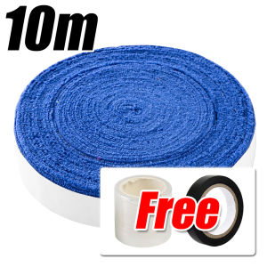 10M Grip Handuk Raket Badminton Tebal Anti-slip Menyerap Keringat Pegangan Tahan Aus ( isi 3 ) Racket Handle Tape + Black PVC Grip Tape Grips Handuk Halus &Tapes