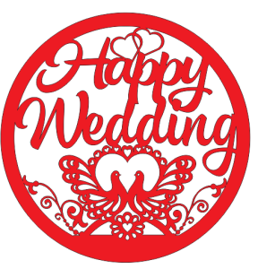 Cắt chữ ALU VÀNG GƯƠNG SONG HỶ ĐÁM CƯỚI SINH NHẬT... cắt theo yêu cầu