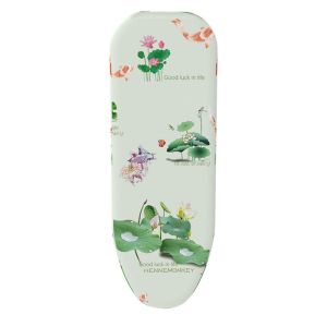 W0AGZ4J2 Floral Pattern Ironing Board Cover Elastic Thickened Ironing Heat Shield High Quality Stain Resistant Ironing Board Cloth for Ironing Table Accessories
