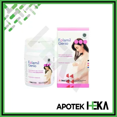 Folamil Genio Soft Capsule Botol isi 30 - Multivitamin Masa Kehamilan