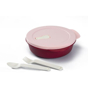 Hộp Cơm Chia Ngăn Crystalwave Lunch Set Tupperware - Quay lò vi sóng - Chính Hãng