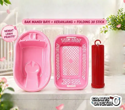 Paket Hemat Bak Mandi Bayi / Baby bathtub / Bak bayi