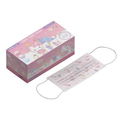 Green Air Mask หน้ากากอนามัยสำหรับเด็ก ทรง flat ลายลิขสิทธิ์แท้/กล่อง 30ชิ้น
