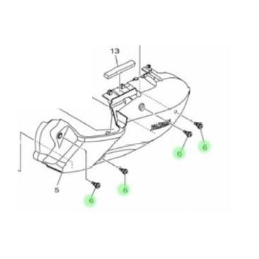 NVX V1 V2 SKRU ENGINE COVER SPACIAL SKRU SCREW COVER ENGINE