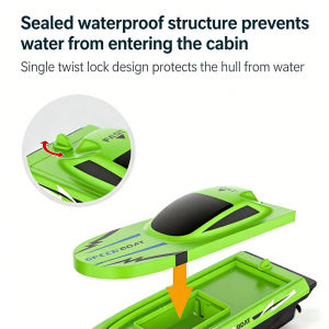 High Speed RC Boat Remote Control Ship Long-endurance High-speed Speedboat Waterproof Boat Gift for Kids Boys Girls