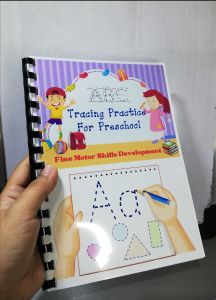Tracing Booklet for Kids Size A5 (Practice Writing for Kids)/Tracing/Kids Writing/NOTEBOOK TYPE/ABC/SCHOOL TOOLS/A5 PAPER USED/CLEAR COVER/RING BIND