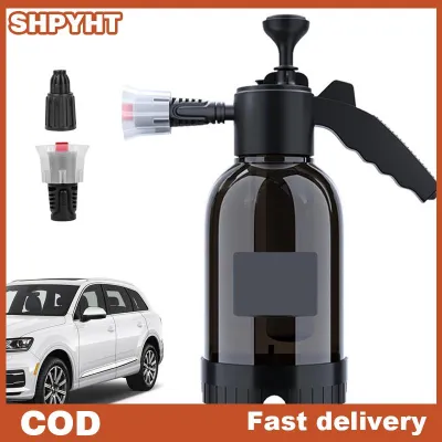 SHPYHT 2L bọt phun rửa xe cầm tay bọt tưới nước có thể áp suất không khí phun nhựa khử trùng chai nước dụng cụ làm sạch xe