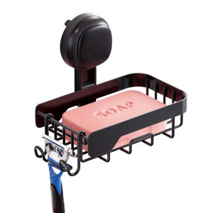 TAILI Shower Soap Holder Soap Dish Suction Cup Soap Holder for Shower Wall Bathroom Accessories Removable and Drill Free One-Press Visible Red Line Seal Indicator