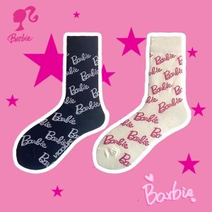 ใหม ่ Kawaii น ่ ารักตุ ๊ กตาบาร ์ บี ้ ถุงเท ้ ากลางลูกวัวสีชมพูตุ ๊ กตาบาร ์ บี ้ ถุงเท ้ ากีฬากลางลูกวัวถุงเท ้ าแนวโน ้ มของขวัญวันเกิดแฟนของขวัญ