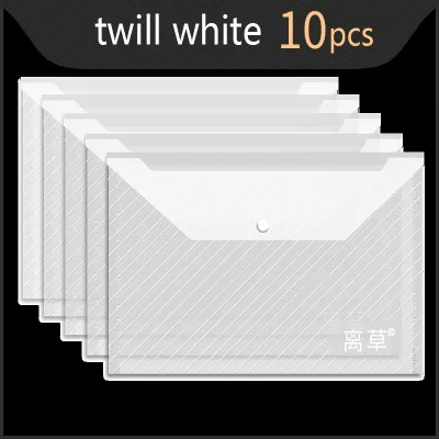 A4 Plastic envelope Clear Stripe File Holder Plastic Envelop With Bottom Office School Supplies Stationery