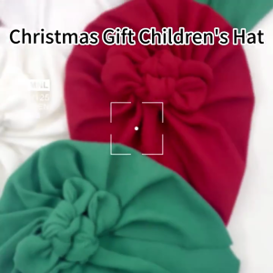 Soft Bonnet Cap Elastic Turban Hat Headwraps with Bowknot Beanie Cap Headwrap for Baby Infant Toddler Newborn 0-2Years