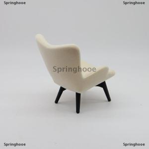 [COD] Springhooe 1 Piece 1 12 Dollhouse Mini Plush Sofa Chair Side Table Furniture Model For Doll House Decor Miniature Simulation Single Person Sofa