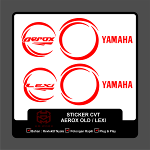 STICKER CUTTING REVLEKTIF NYALA UNTUK CVT AEROX OLD / LEXI