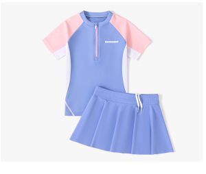 Đồ Bơi Bé Gái Ngắn Tay Chân Váy Size Đại Từ 28-60kg Sét Đồ Bơi Cho Mẹ Và Bé- Đồ Bơi Trẻ Em Thương Hiệu YUKE