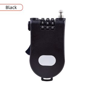 Portable Retractable Wire Rope Combination Lock For Luggage Sled Motorcycle And Helmet
