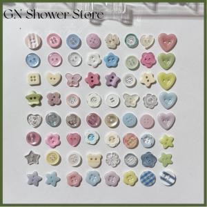 [GN Store] 20pcs set Multicolour Button S Crafts DIY Scrapbooking Cute Korean Sewing Button Randomly Apparel Accessories