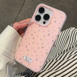 Phone Case For Infinix Smart 5 6 7 8 10 9 8 Pro PLUS Casing Hot 30 30i 40i 50i 40 50 60i 60 9 10 11 Pro Plus Play Note 30 40 50 Pro Plus Tecno Spark GO2 G0 Little Flower Ins 2 in1 Jelly Shockproof Silicone TPU Case Cover GDK034A