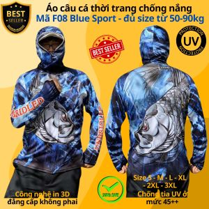 Áo câu cá thời trang chống nắng F08 F06 F04 chất liệu chống tia UV đủ size từ 50-85kg chính hãng D Danido