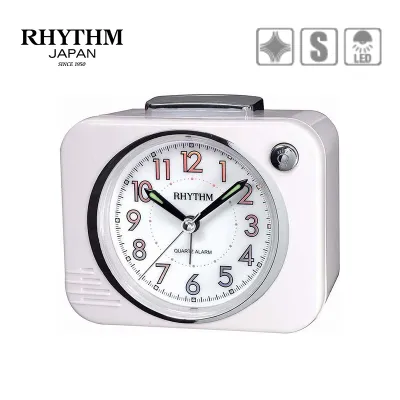 Đồng hồ báo giờ chuông reng Nhật Bản Rhythm CRA827NR03 Kt 10.8 x 9.5 x 6.5cm 250g Vỏ nhựa. Dùng Pin