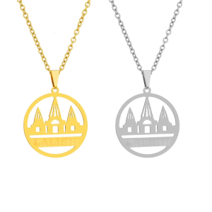 Trendy Ethnic Yazdi Lalish Temple Pendant Necklace Ornament Fashionable Neck Chains Adornment for Gatherings Parties