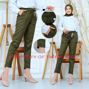 CELANA TERBARU WANITA BAGGY PANTS PINGGANG KARET/TALI SERUT/ALL SIZE FIT TO XL BB 60/SRETCH KATUN MELAR