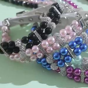 PearlNecklace Collar & Leash Set for Cats and Small Dogs