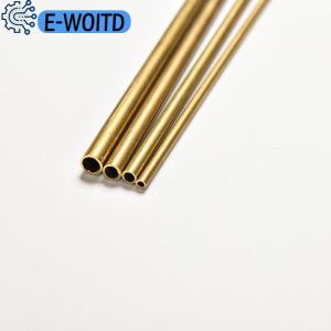 E-WOITD Brass Tube Pipe Tubing Round Inner 2mm 3mm 4mm 5mm Long 300mm Wall 0.5mm