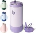 BOTTLE BOTTLE Kids Water Bottles 12 oz Insulated Water Bottles for School with Leak Proof Lid Double Wall Vacuum Stainless Steel Cup Keep Hot and Cold for Boys Girls Travel purple. 