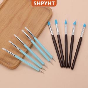 [COD] SHPYHT SPORTS 5Pcs set Silicone Clay Sculpting Tools For Brush Modeling Dotting Nail Art Pottery Clays Tool DIY Carving Ceramics Sculpture