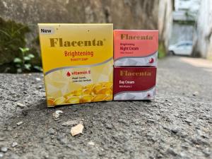 Paket Hemat Krim & Sabun FLACENTA Lightening Beauty Soap With Vitamin E 80 gr