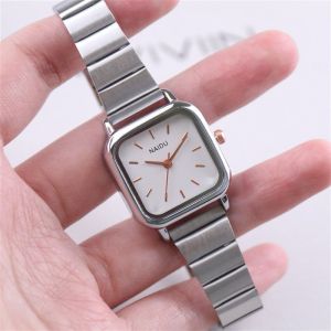 Jam Tangan Wanita Analog Fashion Korea Square Belt Jam Tangan Rantai Perempuan Naidu