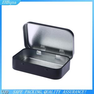 COD 1PC Survival kit nhỏ rỗng tinplate bạc đen lật lưu trữ hộp Tổ chức cho tiền xu kẹo Key thuốc lá hộp kín
