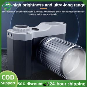 【HOSPORT】LED High Power Headlamp Rechargeable Adjustable Spotlight Outdoor Strong Flashlight for Fishing Camping Hiking Garden【1-3 days delivery】