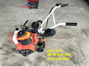 Máy xới đất 4 thì rạch rãnh lên luống