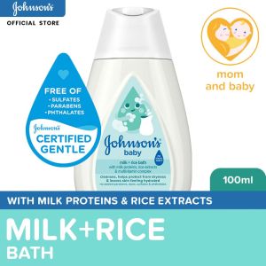 Johnsons Milk + Rice Baby Bath 100ml - Baby Essentials Baby Care Baby Wash Body Wash For Baby