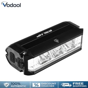 Bike Handlebar Light Aluminium Alloy Bike Front Lights High Brightness Type-C USB Rechargeable Riding Lighting Warning