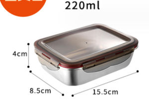 (HÀNG CAO CẤP) HỘP CHỮ NHẬT dùng để chia và bảo quản thức ăn INOX 304 - phân chia thực phẩm tiện lợi - hộp inox đựng thức ăn - hộp