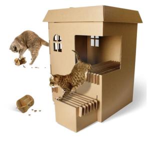 ANBOX ETI-CAT: A DIY Eco-Friendly Carton Box Cat Litter Box Made in Korea