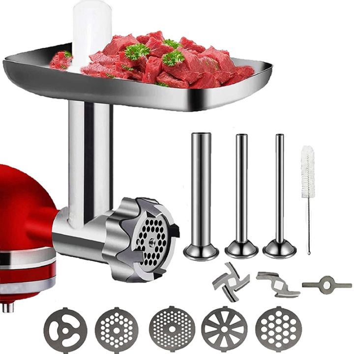 Metal Food Grinder Attachment For Kitchenaid Stand Mixer Meat Grinder Accessories Includes