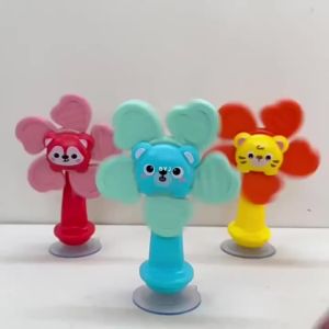 2026 Hot-Selling Suction Cup Animal Windmill Spinning Toy Baby Teething Sensory Toy Suction Cup Feeding Tool for High Chair Newborn Soothing Tactile Early Education Aid Feeding and Soothing Tool Full-Month Gift High Chair Feeding Assistant Baby De