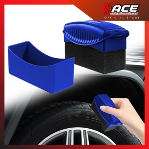 Tire Black Car Wax Shine Applicator Pad Foam Polishing Sponge & Brush Red Blue Black for Car Wash Cleaning