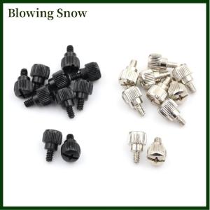 Blowing 10Pcs 6#32x5 Thread Teeth Length 5mm Computer PC Case Toolless Adjustment Screw
