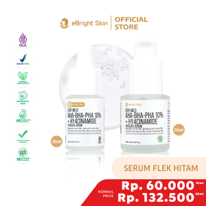 eBright Skin Serum Flek Hitam - Stay Mild AHA-BHA-PHA 10% + Hy4cinamide Exfoliate Serum