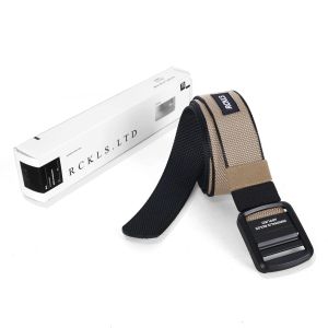 RCKLS. Ikat Pinggang Pria Canvas Hunter Cream Webbing Belt | High Quality Premium Bisa COD