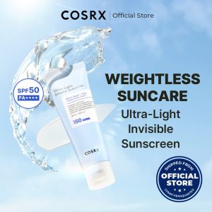 COSRX  Ultra Light Invisible Sunscreen SPF 50 PA ++++ Super Lightweight Fast-absorbing Non-greasy Ultra Protection Weightless After sun care