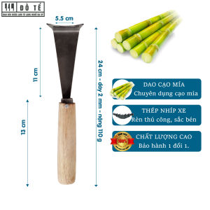 Dao Cạo Mía Cầm Tay Loại Tốt Rèn Từ Thép Nhíp Xe Siêu BềnCán Gỗ Chắc Chắn - Xưởng Rèn Đồ Tể - Đa Sỹ - HL39