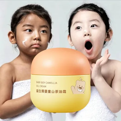 Krim Wajah Tubuh Bayi Multifungsi Ekstrak Camelia 50g Lindungi Lapisan Pelindung Kulit Halus Anak Mengurangi Tampilan Kulit Merah Iritasi Ukuran Compact Tidak Memakan Tempat Di Lemari Perlengkapan Mandi Bayi